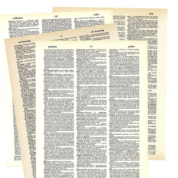 Raven Crow on Books DICTIONARY ART PRINT - Vintage Wall Decor Poster - Picture 10 of 12